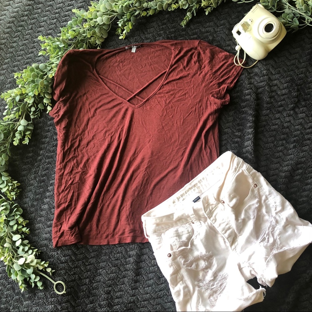 DUSTY CRISS CROSS TOP